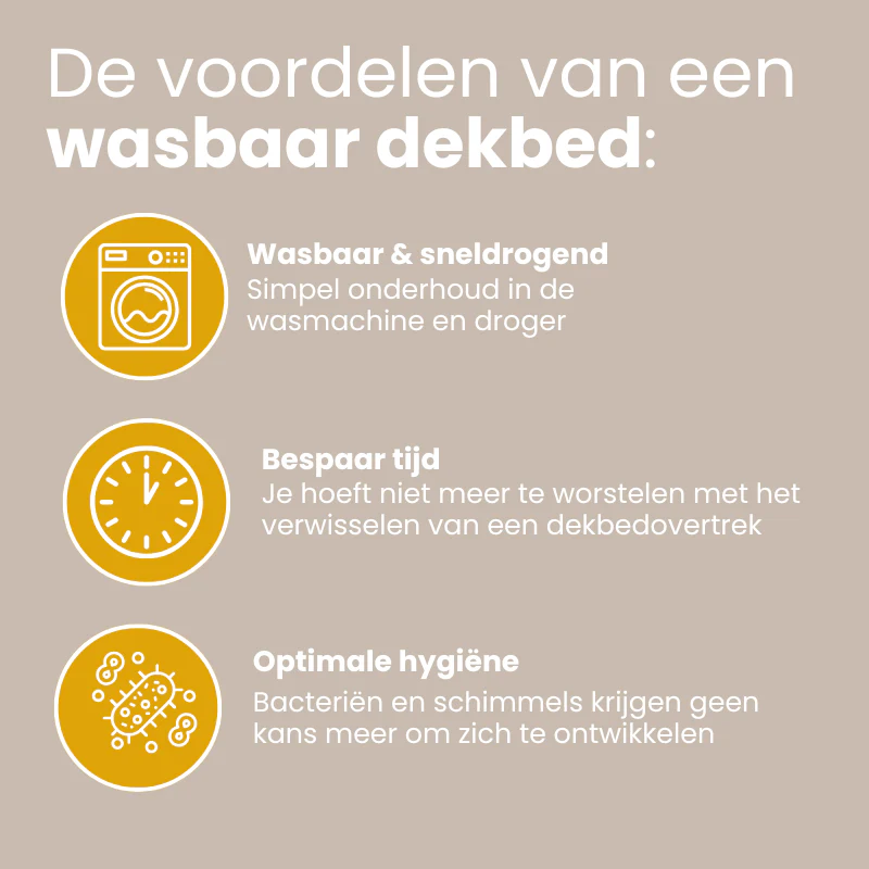 Lazy Dekbed Zonder Overtrek - Uni - Taupe - Image 2