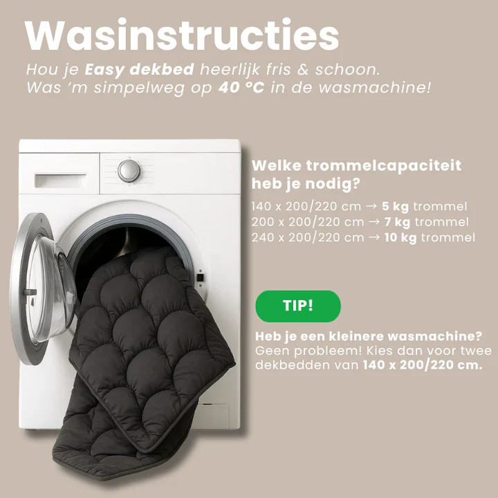 Easy Dekbed Zonder Overtrek - Double Stripe - Blauw - Image 5